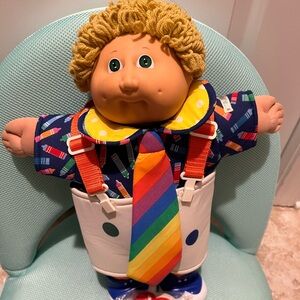 Cabbage patch circus Doll with Orange Suspenders
